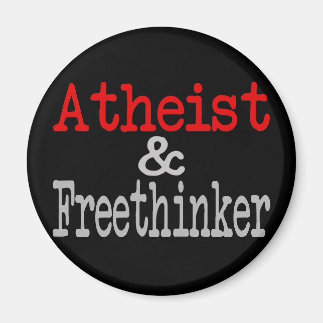 Atheist and Freethinker Magnet (Front)