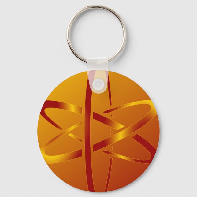 atheist atom keychain (Front)