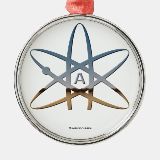 Atheist Atom Ornament Round Framed (Front)