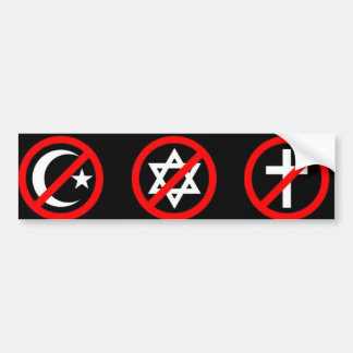 Atheist Bumper sticker