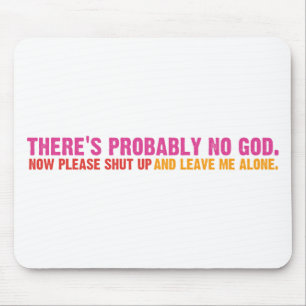 Atheist Bus Campaign (Variation) Mouse Pad