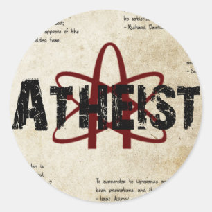 Atheist Classic Round Sticker