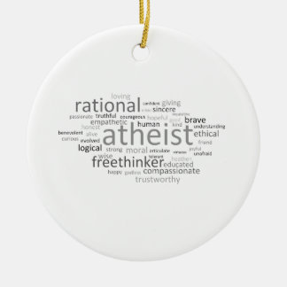 Atheist Cloud Ceramic Ornament