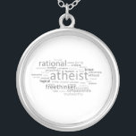 Atheist Cloud Silver Plated Necklace<br><div class="desc">For more like this,  visit 

 and browse hundreds of freethought and atheism-related related designs on thousands of customizable products! 
  

 

 

 

  
 ... </div>