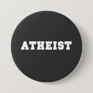 Atheist Collegiate Logo 3 Inch Round Button