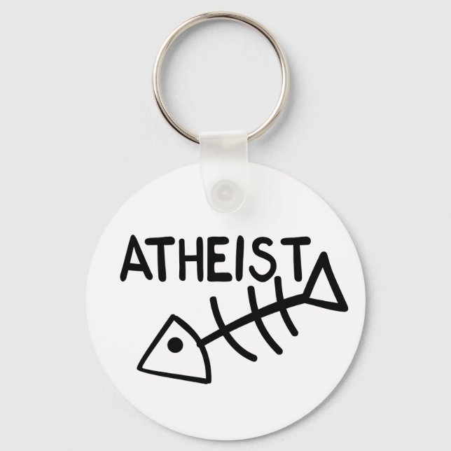 Atheist Fish Keychain (Front)