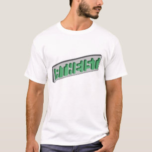 ATHEIST Green Optical Illusion T-Shirt