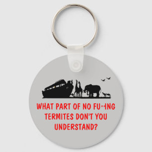 Atheist humour keychain