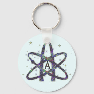 Atheist in Outer Space Key Chain