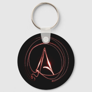 Atheist in Red Keychain