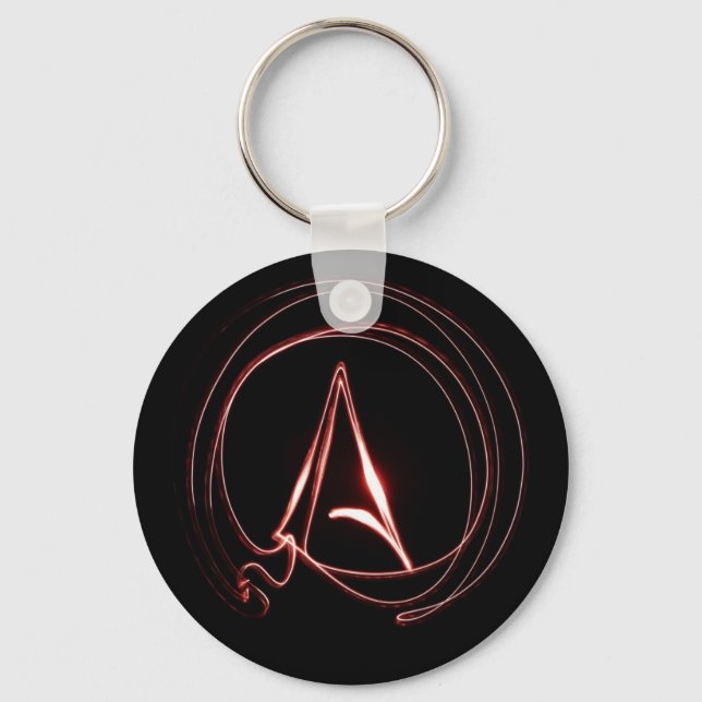 Atheist in Red Keychain (Front)