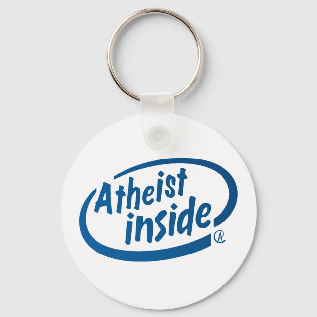 Atheist Inside Keychain (Front)
