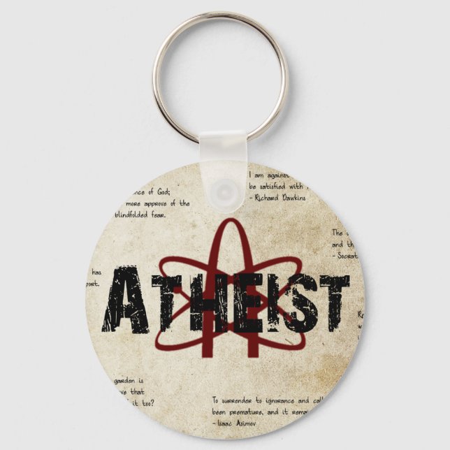 Atheist Keychain (Front)