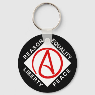 Atheist logo keychain