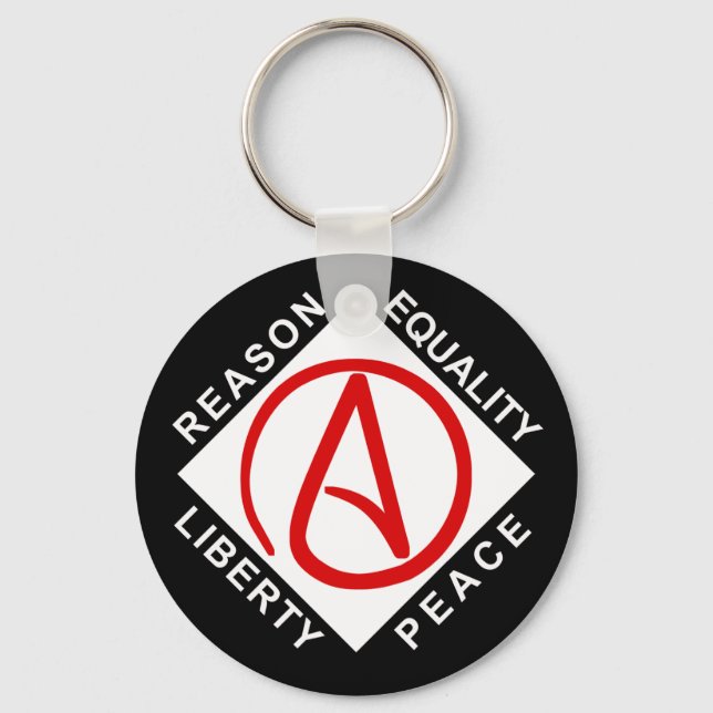 Atheist logo keychain (Front)