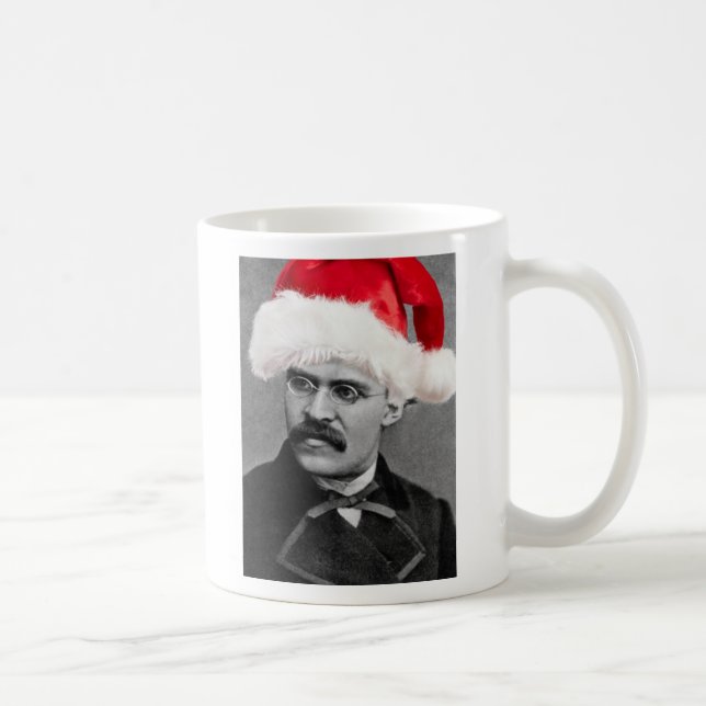Atheist Nietzsche Christmas Mug (Right)