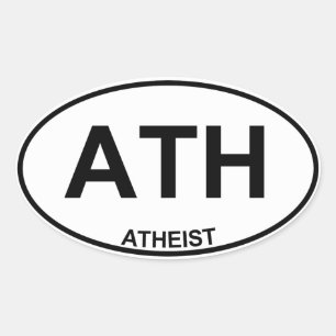 Atheist Oval Sticker