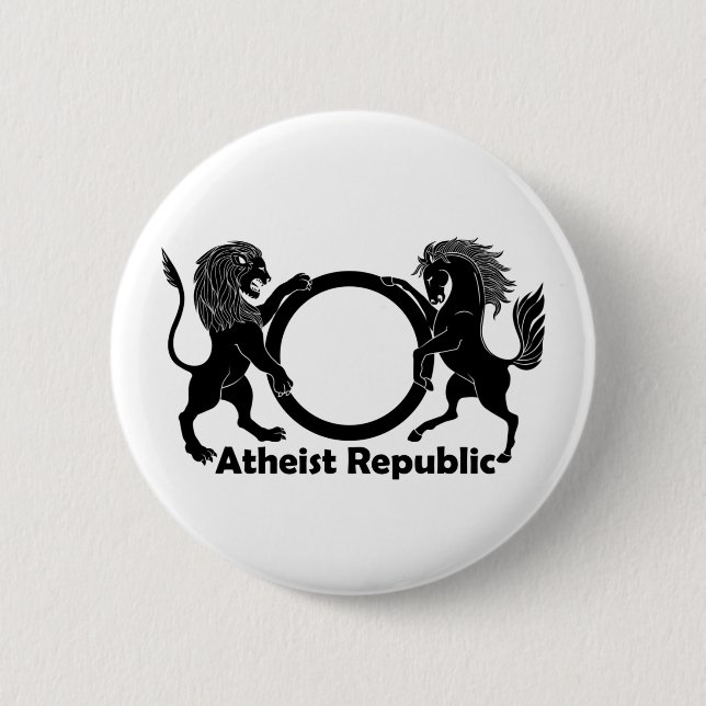 Atheist Republic 2 Inch Round Button (Front)