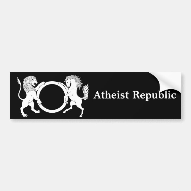 Atheist Republic Bumper Sticker (Front)