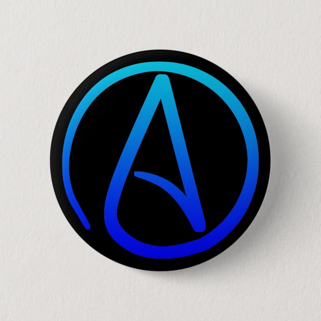 Atheist Symbol button (Front)