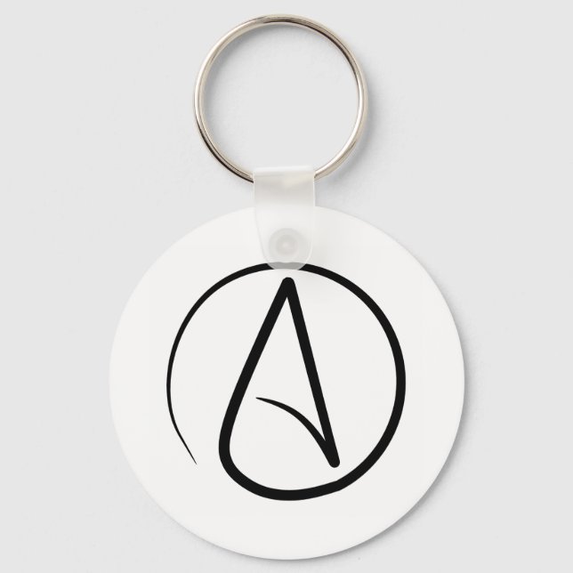 Atheist symbol Keychain (Front)