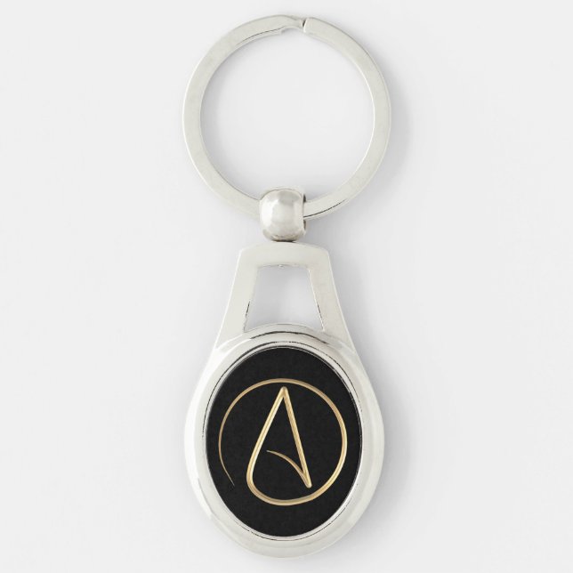 Atheist Symbol Keychain (Front)