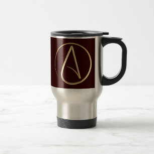 Atheist Symbol Travel Mug