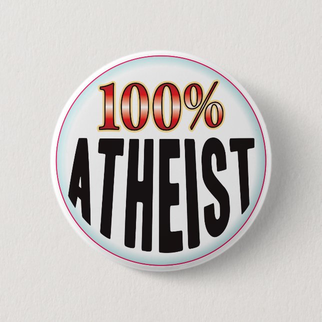 Atheist Tag 2 Inch Round Button (Front)