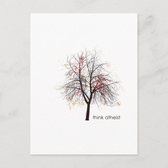 Atheist Tree Postcard (Front)