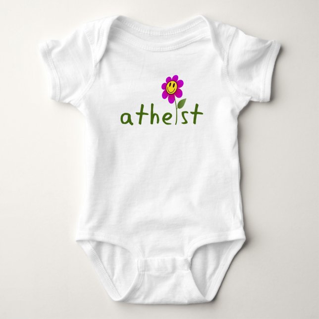 Atheist (with happy flower) Shirts (Front)