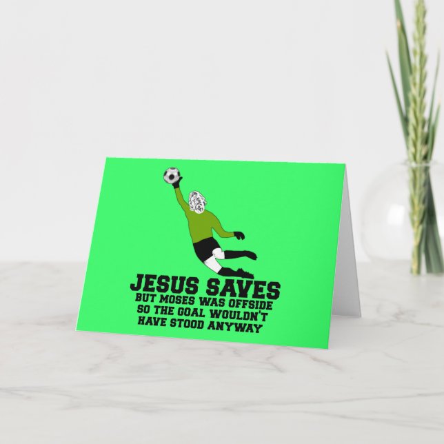 AtheistJesus saves Card (Front)