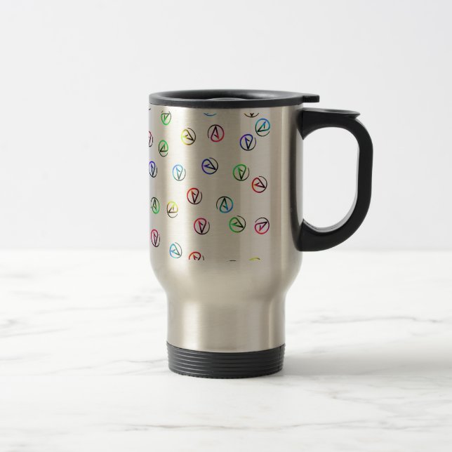 Atheists Everywhere Travel Mug (Right)