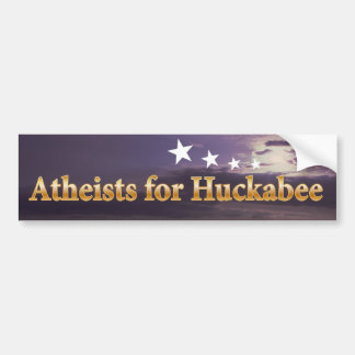 Atheists for Huckabee Bumper Sticker