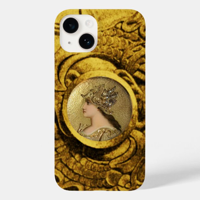ATHENA AND FIGHTING GRYPHONS Case-Mate iPhone CASE (Back)
