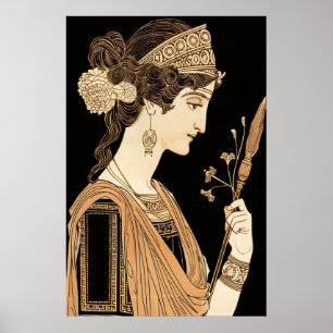 Athena Art Print Ancient Greek Goddess Poster