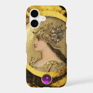 ATHENA AVEC GRIFFINES D'IMAGINAIRE ET PIERRE À JEU
