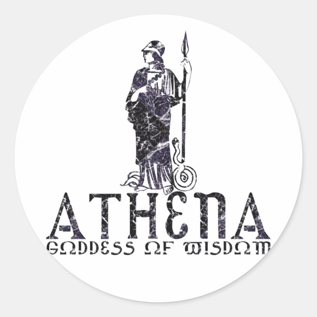 Athena Classic Round Sticker (Front)