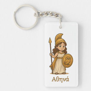 Athéna déesse grecque de dessin animé mignonne per