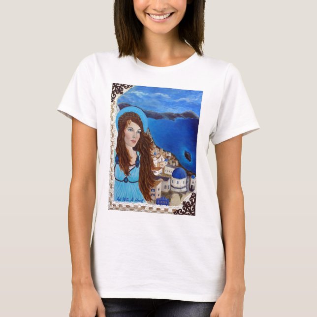 Athena Earthangel of Feminine Power and Strength T-Shirt (Front)