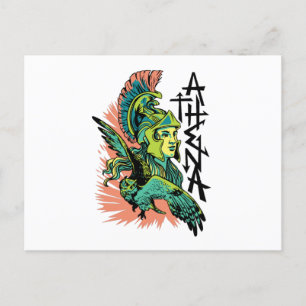 Athena Goddess Mythical Greece Postcard