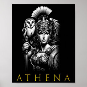 Athena Goddess Of Wisdom And War  Poster