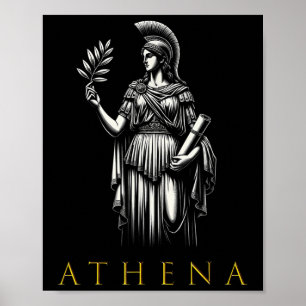 Athena Goddess Of Wisdom And War  Poster