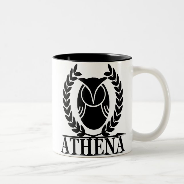 Athena - Goddess of Wisdom Two-Tone Coffee Mug (Right)