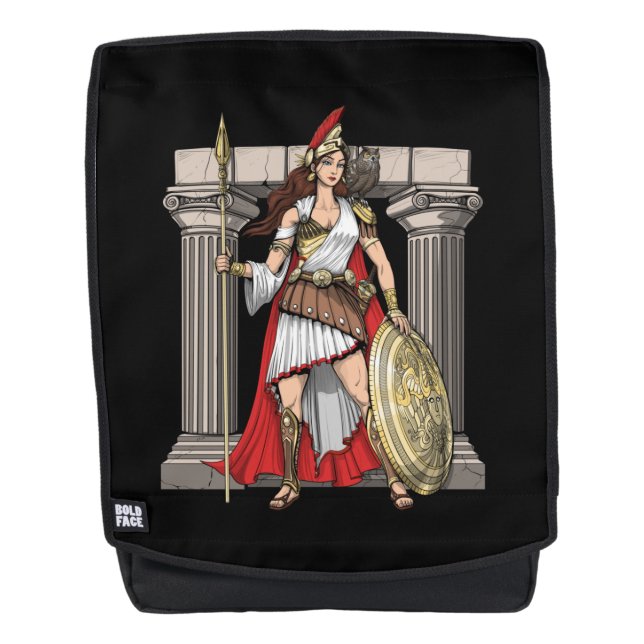 Athena Greek Goddess Backpack (Front)
