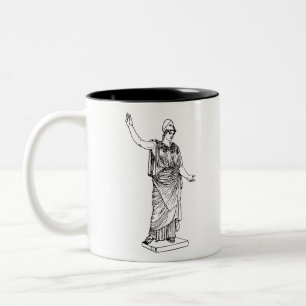 athena, greek, mythology, poseidon, percy jackson Two-Tone coffee mug