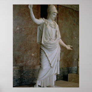 Athena, Greek, probably 5th century BC (marble) Poster