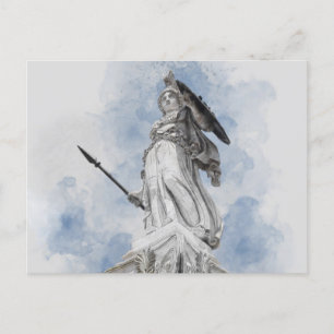 Athena Greek Statue Holiday Postcard – Classic Art