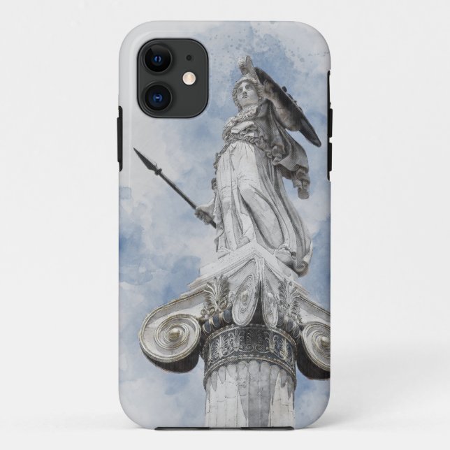Athena Greek Statue iPhone Case – Classical Art (Back)
