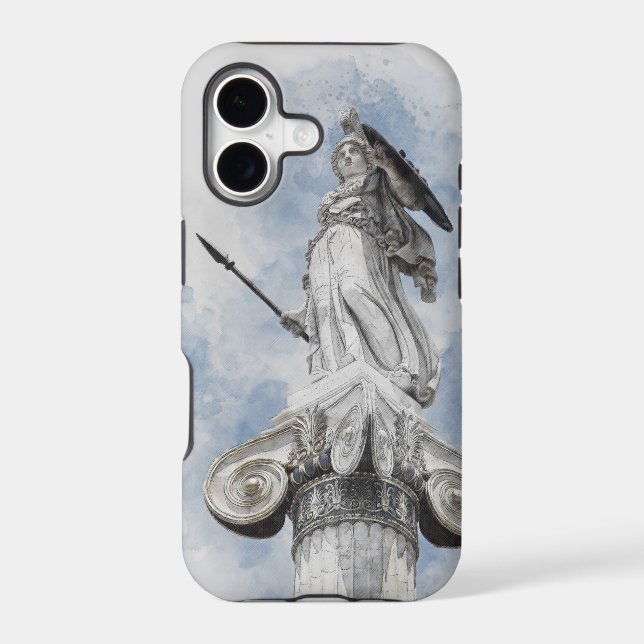 Athena Greek Statue iPhone Case – Classical Art (Back)