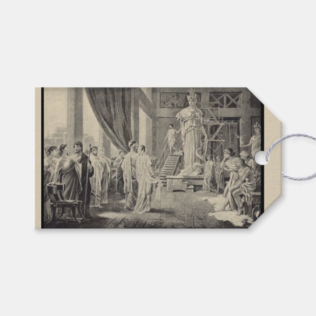 Athena in the Parthenon Gift Tags (Front (Horizontal))
